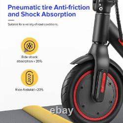 Adults Electric Scooter 350W 18MPH Max Speed Foldable Scooter with Seat/Inner Tube