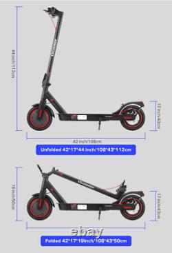 Adults Electric Scooter 350W 18MPH Max Speed Foldable Scooter with Seat/Inner Tube