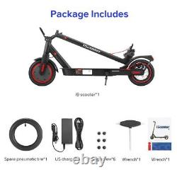 Adults Electric Scooter 350W 18MPH Max Speed Foldable Scooter with Seat/Inner Tube