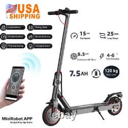 Adults Electric Scooter 350W Motor 15/18mph Dual Brake App LCD Display Foldable