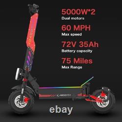 Adults Electric Scooter 5000W2 Motor 60MPH Foldable E-Scooter? Outdoor Gift