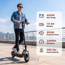 Adults Electric Scooter 550w Max 28 Miles 20mph High Speed Commuter E-Scooter