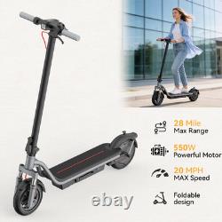 Adults Electric Scooter 550w Max 28 Miles 20mph High Speed Commuter E-Scooter