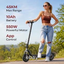 Adults Electric Scooter 550w Max 28 Miles 20mph High Speed Commuter E-Scooter