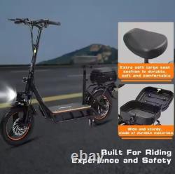 Adults Electric Scooter 750W Peak Motor 36V 80KM Range Max Speed 28 MPH