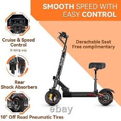 Adults Electric Scooter 800W Motor 48V Long Range Battery Commute E-Scooter