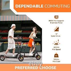 Adults Electric Scooter 800W Motor 48V Long Range Battery Commute E-Scooter