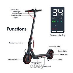 Adults Electric Scooter 8.5 Solid Tires 20Miles 15.5MPH Folding Commuting Ebike