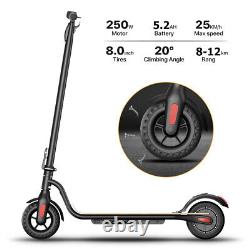 Adults Electric Scooter Foldable E-Scooter 5.2AH 25KM/H Long Range Safe Commuter