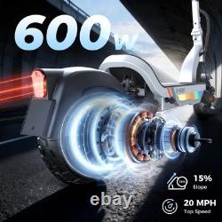 Adults Electric Scooter Folding Commuter E-Scooter with APP 600W 20MPH Max Speed