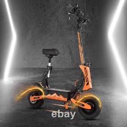 Adults Electric Scooter Folding Dual Motor 5600W 60V 27AH 11 Road Tires 50MPHJ9
