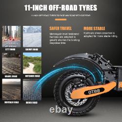 Adults Electric Scooter Folding Dual Motor 5600W 60V 27AH 11 Road Tires 50MPHJ9