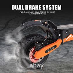 Adults Electric Scooter Folding Dual Motor 5600W 60V 27AH 11 Road Tires 50MPHJ9