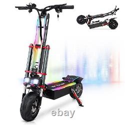 Adults Electric Scooter Folding Dual Motor 5600W 60V 38AH 12 Road Tires 50MPH