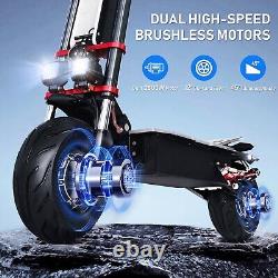 Adults Electric Scooter Folding Dual Motor 5600W 60V 38AH 12 Road Tires 50MPH