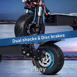 Adults Electric Scooter Folding Dual Motor 5600W 60V 38AH 12 Road Tires 50MPH