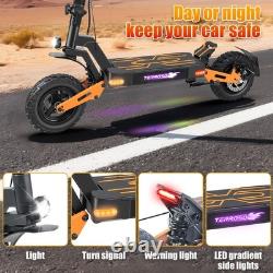 Adults Electric Scooter Folding Single Motor 1200W 48V 18AH 11 Road Tires 40MPH
