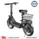 Adults Electric Scooter with Seat Foldable 650W Motor 13/15Ah 20/25MPH 14 Tire