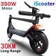 Adults Foldable Electric Scooters 30Km Long Range 350W 3 Speeds Motor E Scooter