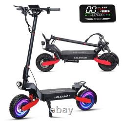 Adults Folding Electric Scooter Single Motor 1200W 48V 13AH 11 Road Tires 38MPH