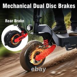 Adults Folding Electric Scooter Single Motor 1200W 48V 13AH 11 Road Tires 38MPH