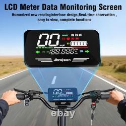 Adults Folding Electric Scooter Single Motor 1200W 48V 13AH 11 Road Tires 38MPH