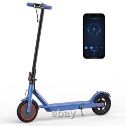 Aovopro Adult Electric Scooter 350w Blue Long Range 30km High Speed 31km/h New