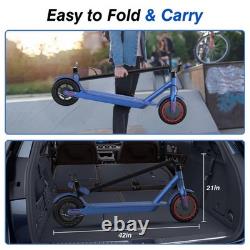 Aovopro Adult Electric Scooter 350w Blue Long Range 30km High Speed 31km/h New