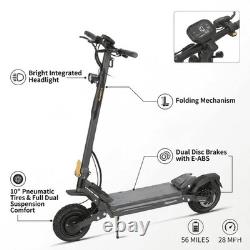 Ausom Gosoul 2 Electric Scooter, 1100W Motor, 44 Mile Long Range Folding E Scooter