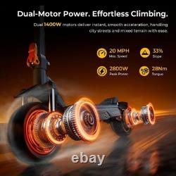 Ausom K20 Pro Foldable Electric Scooter, 21400W Dual Motor E-Scooter for Adults