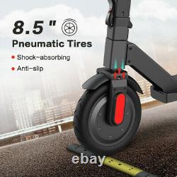 Black Electric Scooter Adults Ultra-Lightweight Foldable Kick Scooter 8.5'' Tire