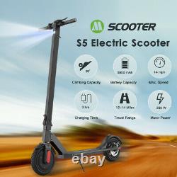 Black Electric Scooter Adults Ultra-Lightweight Foldable Kick Scooter 8.5'' Tire