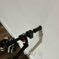 Black Folding Kick Electric Scooter for Adults with Digital Display & Throttle