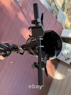Black Folding Seated Elec. Scooter 500W with Front Basket for Adults