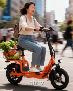 Bodywel Electric Scooter with Seat 14 E Scooter Adults 100W Peak 20MPH Ebike