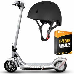 Bugatti 9.0 Electric Lightweight and Foldable Scooter (Silver) Bundle +Warranty