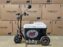 CZHB-Sport X Cruzin Cooler Black 48V Electric Ridable Scooter Cooler