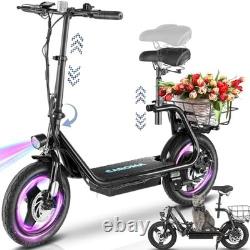 Caroma 750W Electric Seated Adult Scooter 14 Tire, 48V10A Battery 20MPH