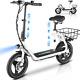 Caroma Peak 1200W Electric Scooter with Seat 14 Tire, 30 Miles Ranges 20MPH Max