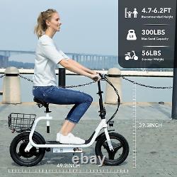 Caroma Peak 1200W Electric Scooter with Seat 14 Tire, 30 Miles Ranges 20MPH Max