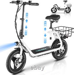 Caroma Peak 1200W Electric Scooter with Seat 14 Tire, 30 Miles Ranges 20MPH Max
