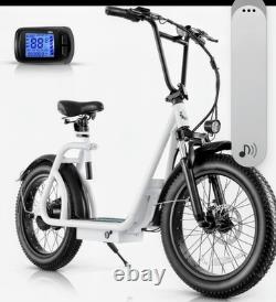 Caroma Peak 819W Adult Electric Scooter Off-Road Foldable Ebike with Seat&Basket