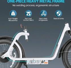 Caroma Peak 819W Adult Electric Scooter Off-Road Foldable Ebike with Seat&Basket