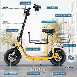 Caroma Z4 Electric Scooter Peak 560W with Child Seat Adjustable Commuter Ebike