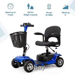 Cottinch 4 Wheel Mobility Scooter, Electric Powered Wheelchair for Travel