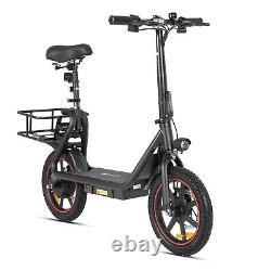DYU Peak 500W Foldable E-Bike, 14 Electric Bike 360Wh Battery, City Commter