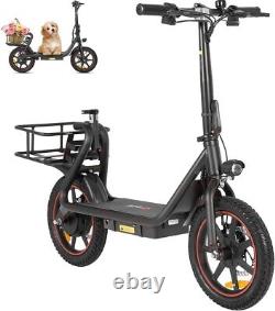 DYU Peak 500W Foldable E-Scooter, 14 Electric Scooter 36V 10Ah Battery