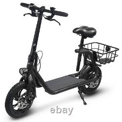 Dual 450W Folding Electric Scooter with Seat Off-Road Waterproof Ebike for Adult