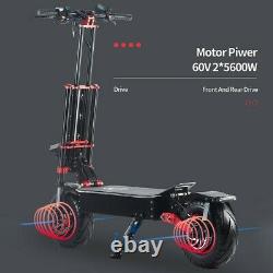 Dual Motor Electric Scooter 60v 5600w For Adult 13inch Off Road Tires Fast Speed