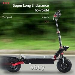 Dual Motor Electric Scooter 60v 5600w For Adult 13inch Off Road Tires Fast Speed